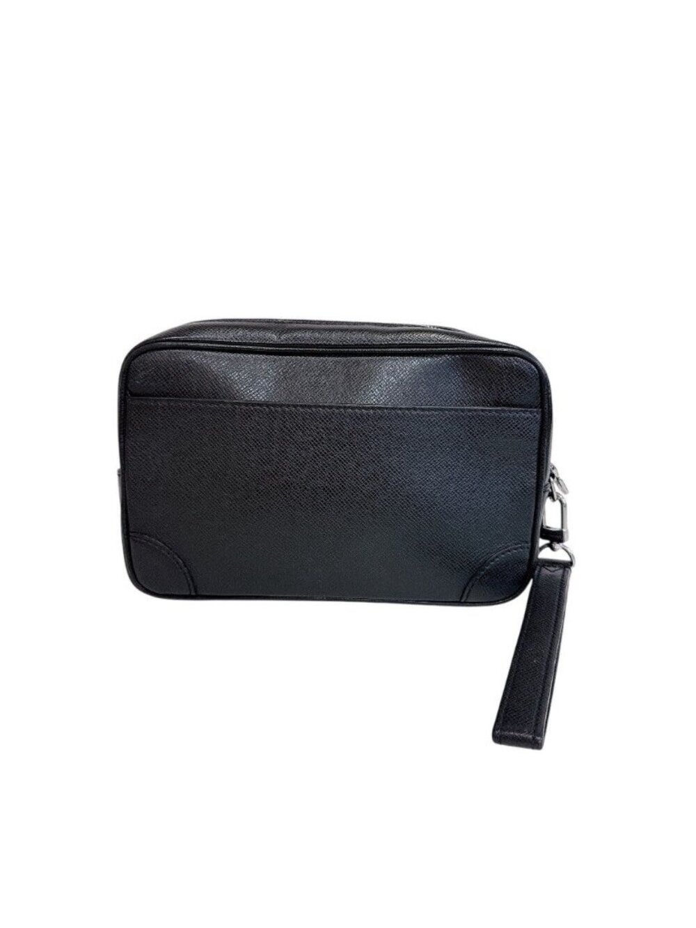 Louis Vuitton Pochette Kasai Taiga Leather Bag Black